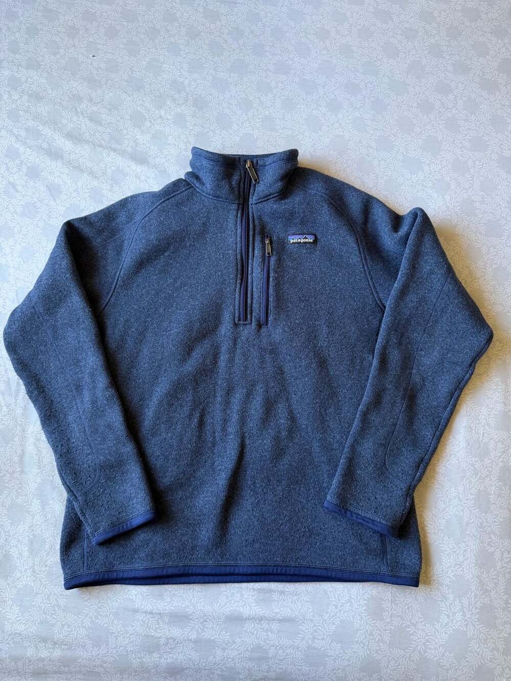 Patagonia Better Sweater 1/4 Zip Fleece Men's Size M Classic Navy Blue Pullover